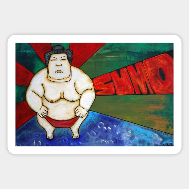 Sumo Sticker by barbosaart